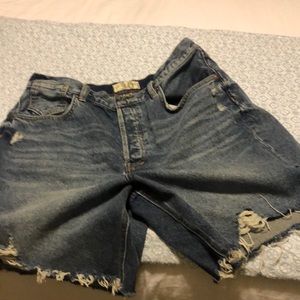 Free People curvy sequoia shorts size 30.